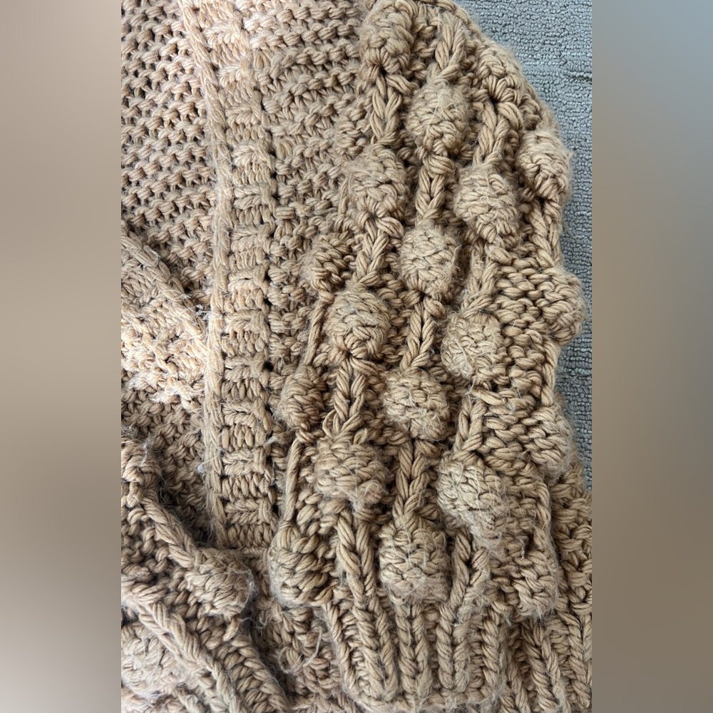 Chicwish Oversized Caramel Knit Sweater Cardigan - Picture 5 of 16